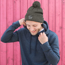 Load image into Gallery viewer, Beanie - Embroidered Pom-Pom